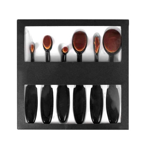 Brochas Ovaladas Maquillaje Set 6 Piezas