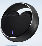 Audífonos Bluetooth Redondo con estuche de carga negro