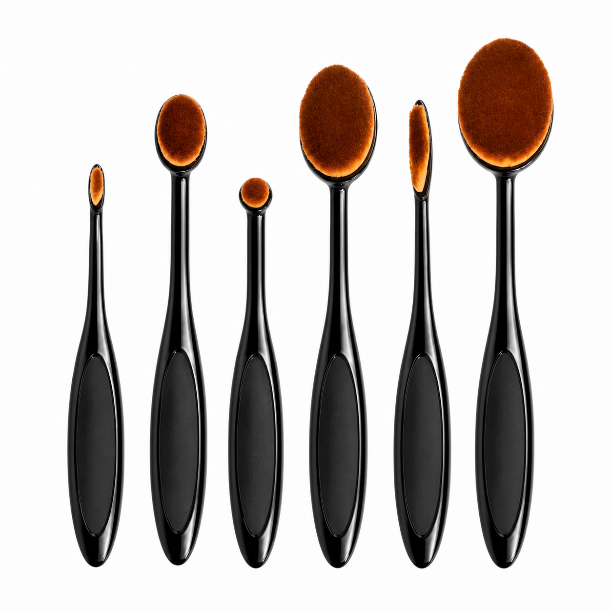 Brochas Ovaladas Maquillaje Set 6 Piezas