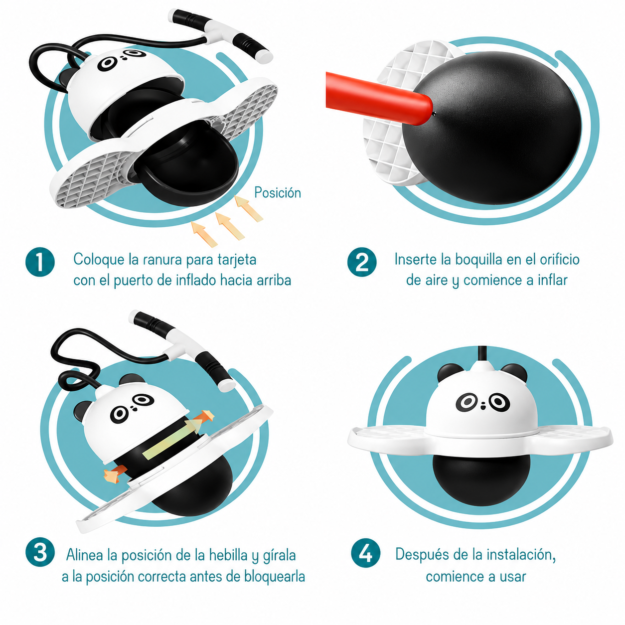 Pogo Ball Infantil con Luces LED 