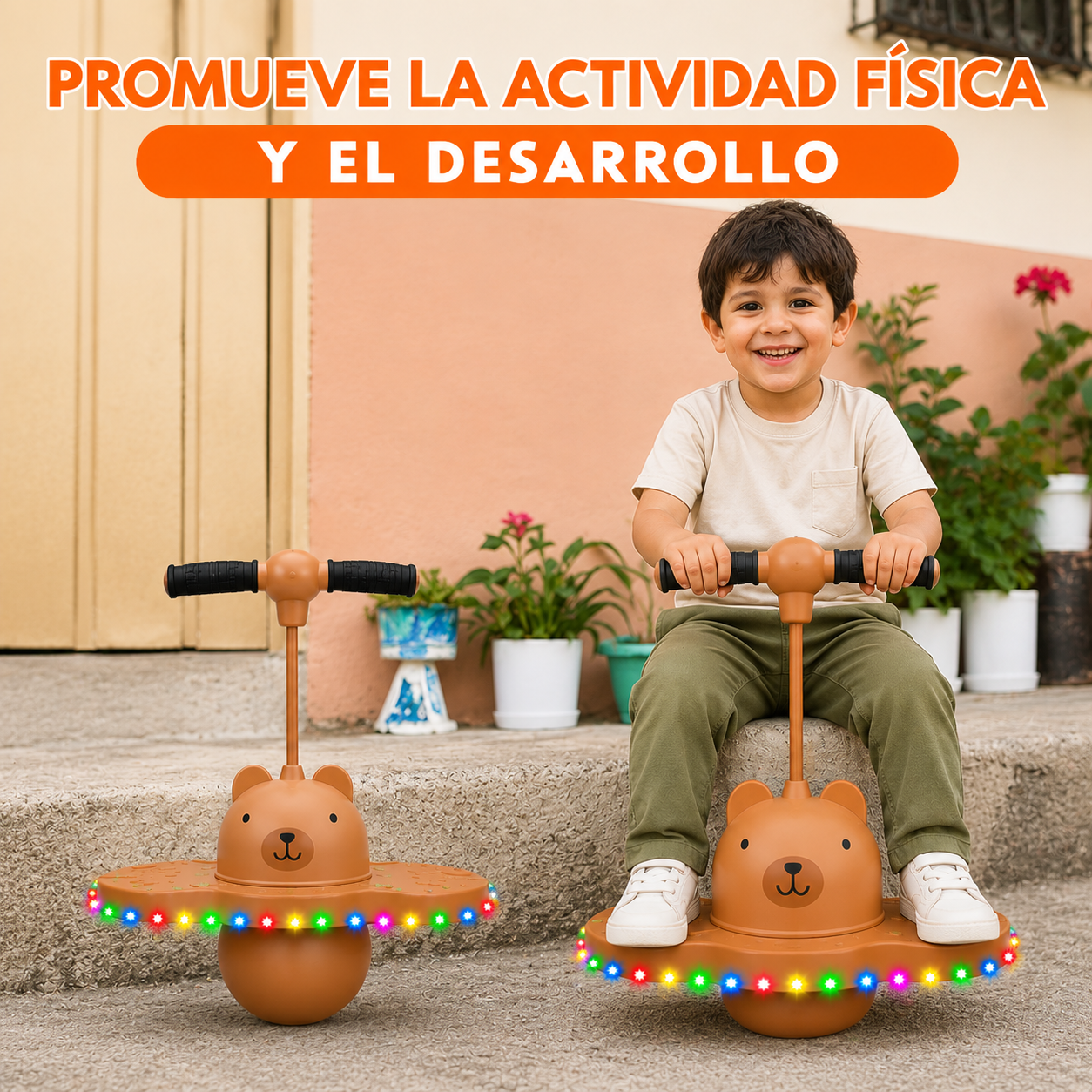 Pogo Ball Infantil con Luces LED 