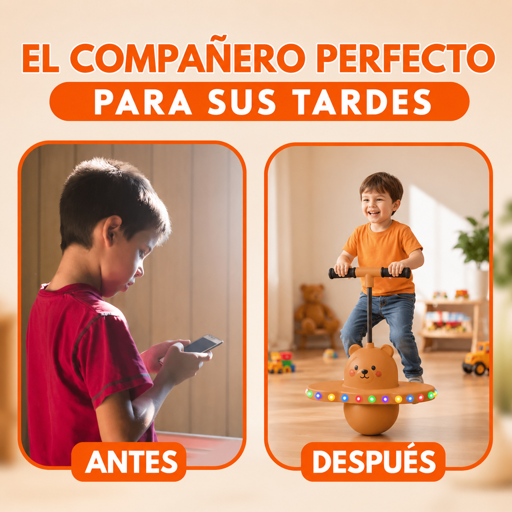 Pogo Ball Infantil con Luces LED 