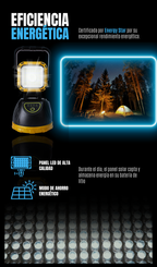 Linterna solar para camping
